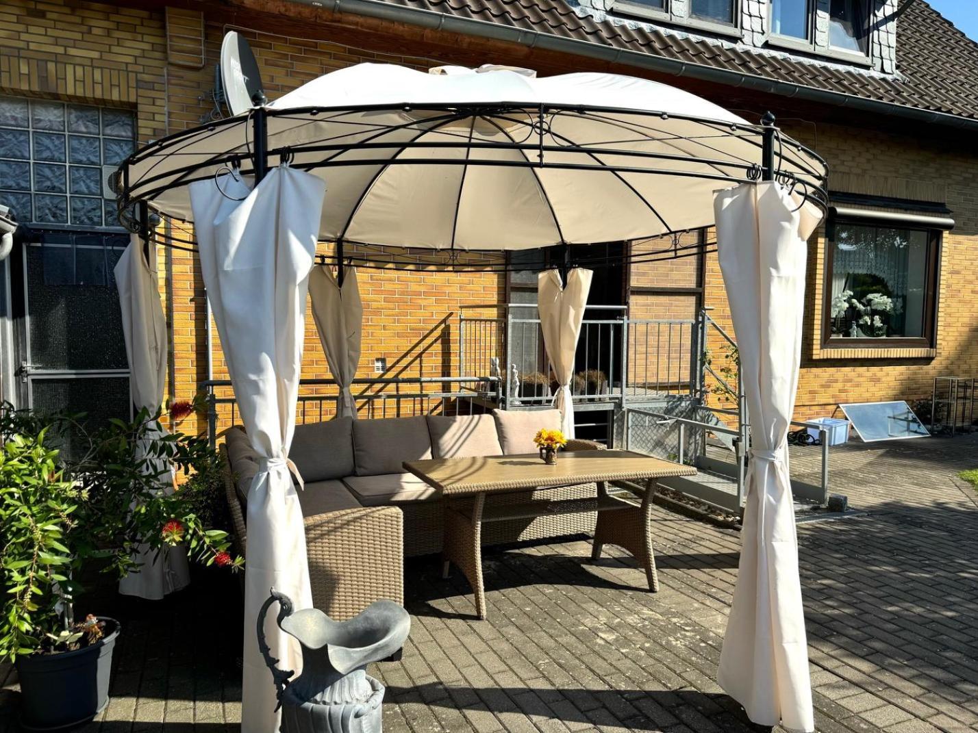 Ferien-Whg Stuenkel Nahe Steinhuder Meer Mit Garten Und Balkon Bagian luar foto