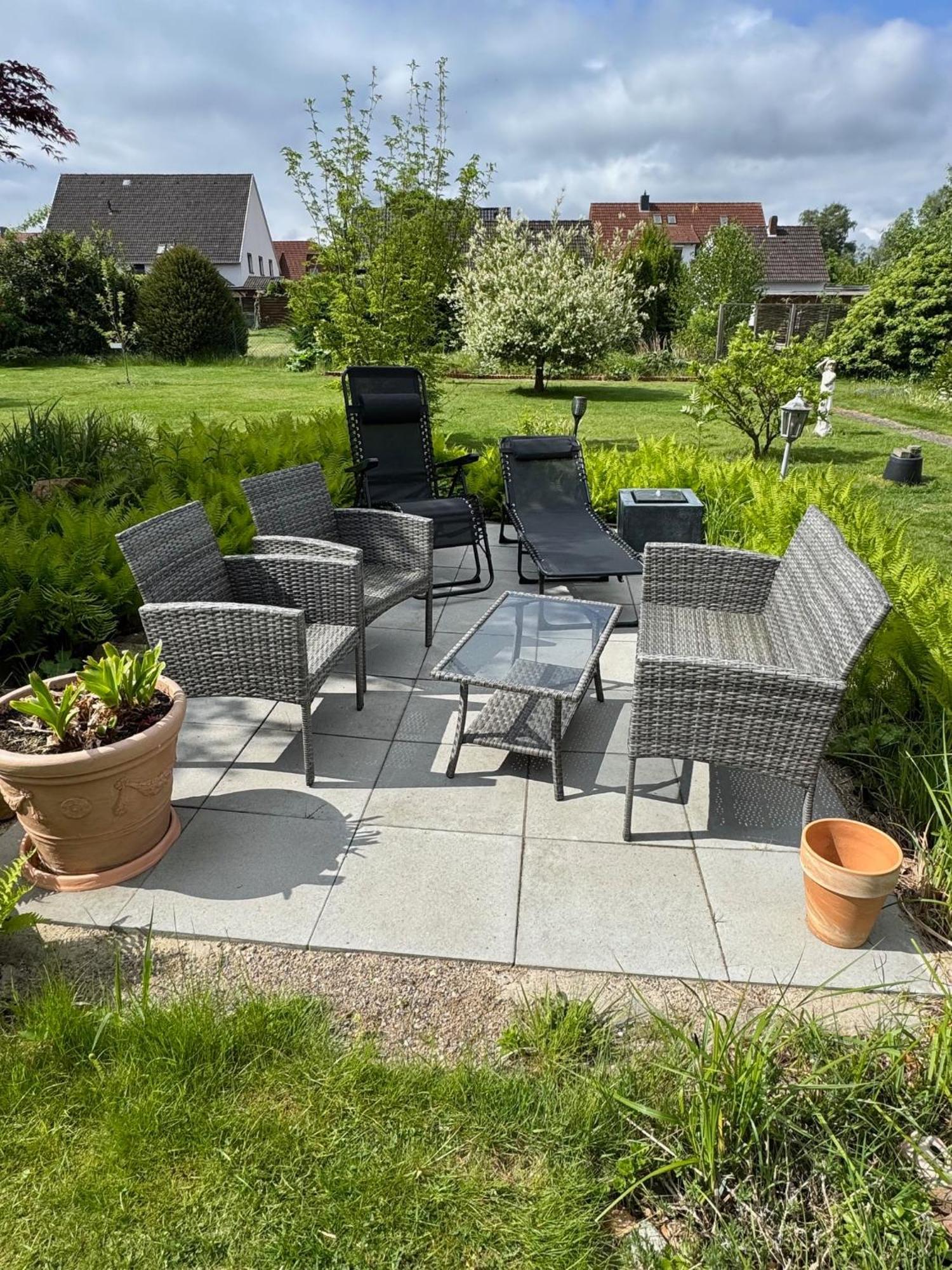Ferien-Whg Stuenkel Nahe Steinhuder Meer Mit Garten Und Balkon Bagian luar foto